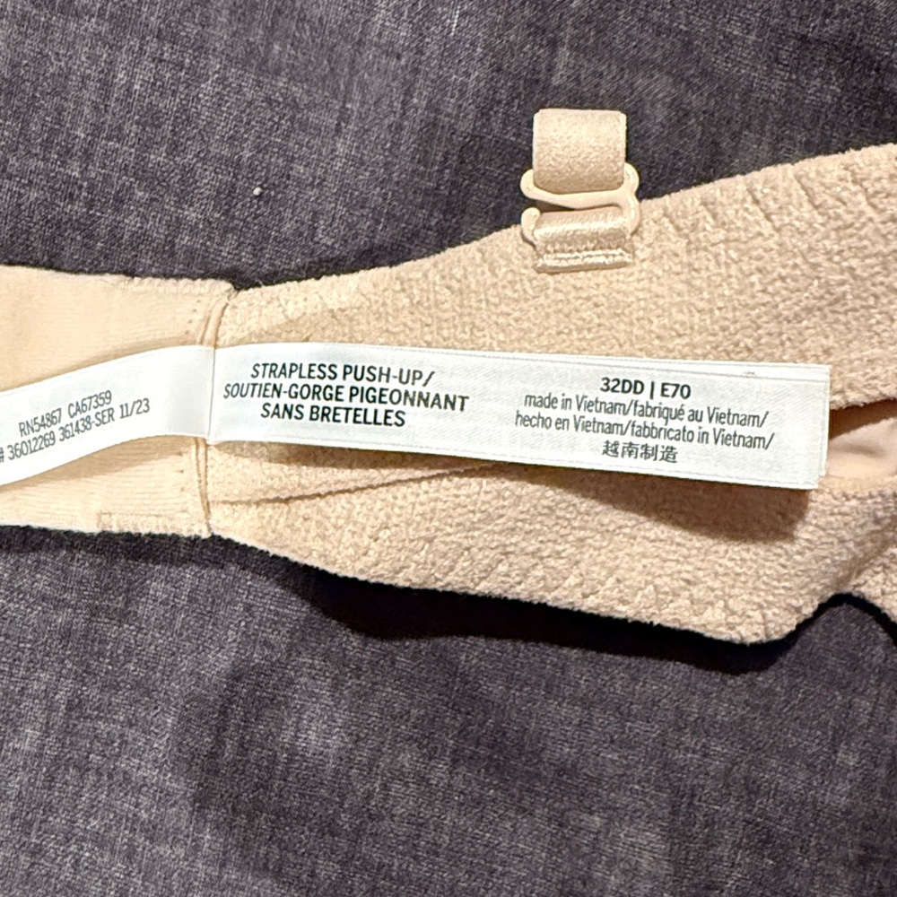 Victorias Secret Cream Strapless Bra - Picture 3 of 4